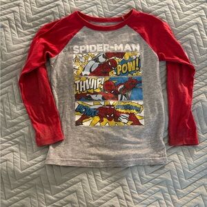 Jumping Beans Red and Gray Spider-Man Kids Shirt